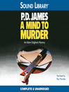 A Mind to Murder By P. D. James