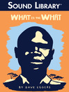What Is the What: The Autobiography of Valentino Achak Deng: A Novel