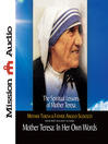 Click here to view title details for Mother Teresa by Mother Teresa