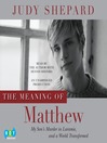 The Meaning of Matthew