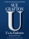 "U" is for Undertow