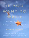 If You Want to Write