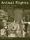 Click here to view title details for Animal Rights by John Kistler
