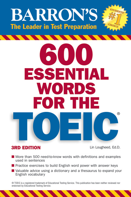 600 Essential Words For The TOEIC