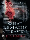 Click here to view title details for What Remains of Heaven by C. S. Harris