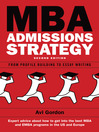 Click here to view title details for Mba Admissions Strategy by Avi Gordon