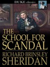 The School for Scandal
