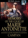 Memoirs of the Court of Marie Antoinette