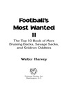 Click here to view title details for Football's Most Wanted™ II by Walter J. Harvey