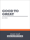 Good to Great - Jim Collins