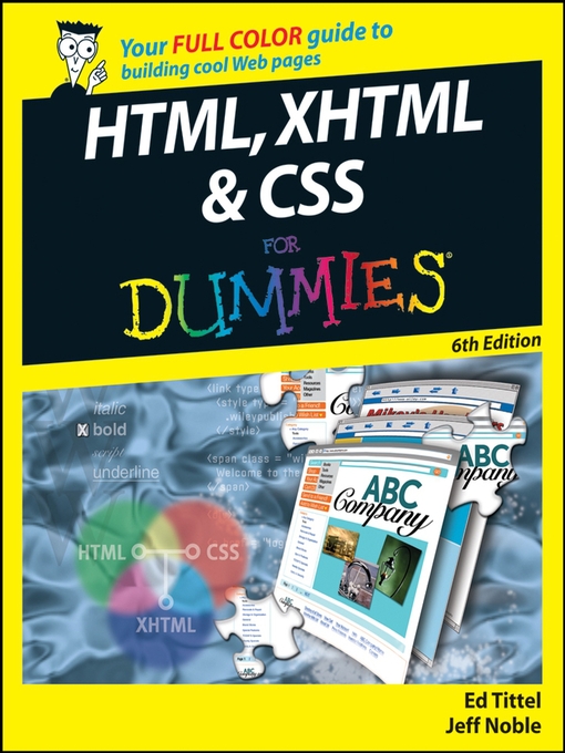 HTML, XHTML & CSS For Dummies, 6th Edition – Technology Ebooks