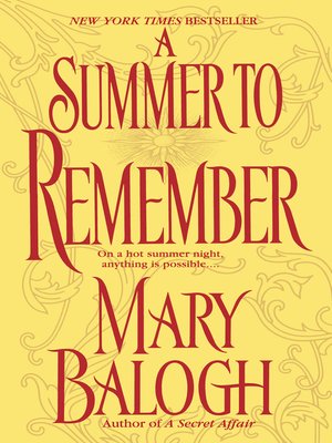 mary balogh a summer to remember