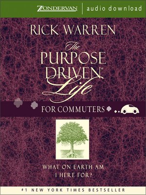 the purpose driven life author