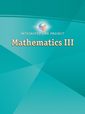 Integrated CME Project Mathematics III by Pearson Learning Solutions ...
